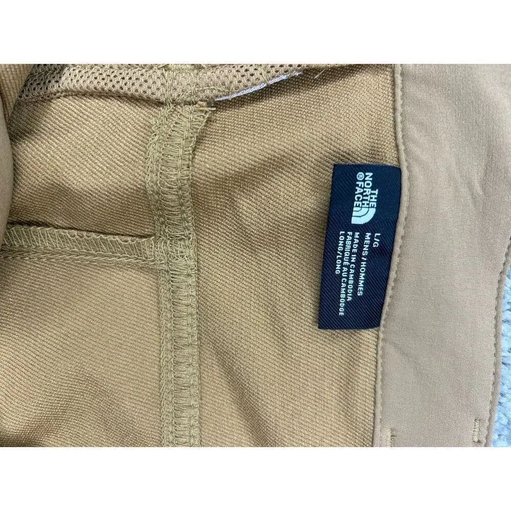 North Face Size Large Men's Shorts Hiking Brown Outdoor